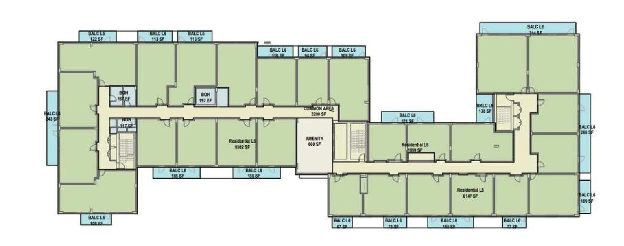 Floor plan for project from page 30 of the file 'Referral report'