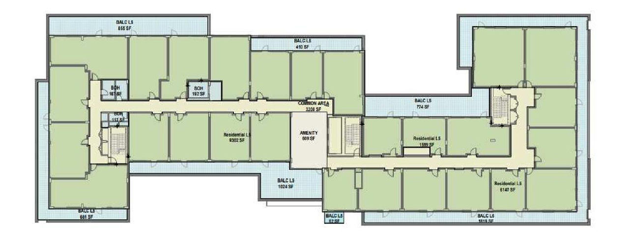 Floor plan for project from page 30 of the file 'Referral report'