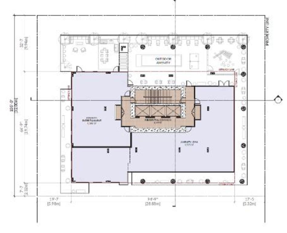 Floor plan for project from page 35 of the file 'Referral report'