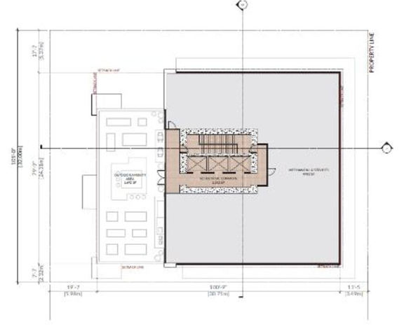 Floor plan for project from page 37 of the file 'Referral report'
