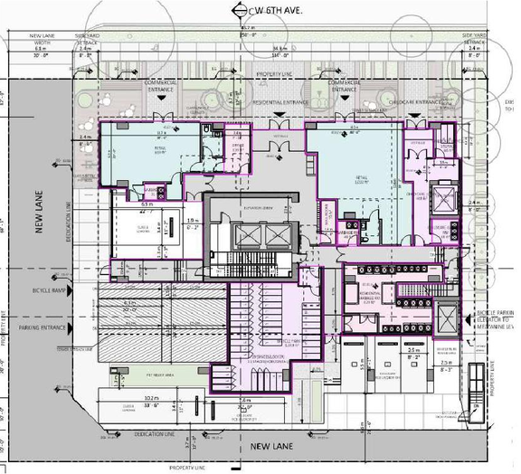 Floor plan for project from page 37 of the file 'Referral report'