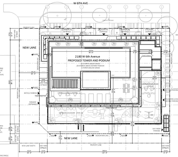 Floor plan for project from page 37 of the file 'Referral report'