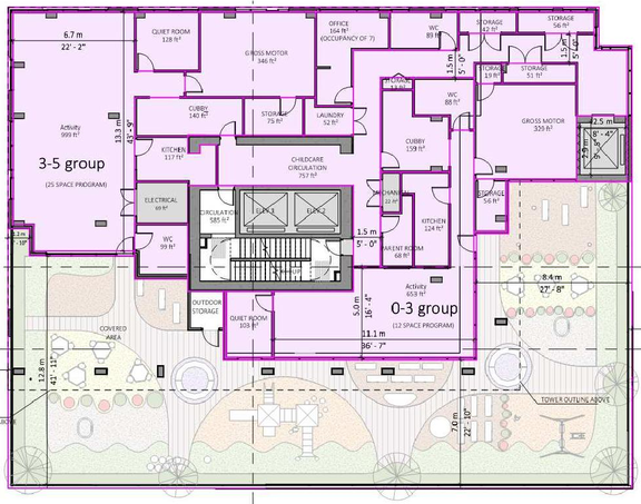 Floor plan for project from page 39 of the file 'Referral report'