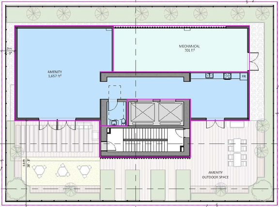 Floor plan for project from page 40 of the file 'Referral report'