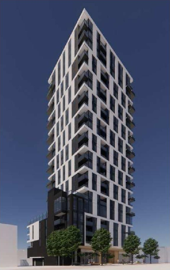 Rendering of building from page 41 of the file 'Referral report'