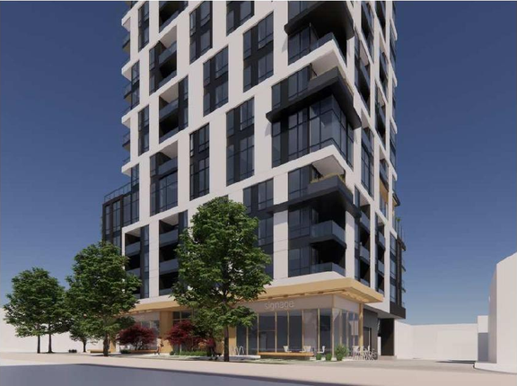 Rendering of building from page 41 of the file 'Referral report'