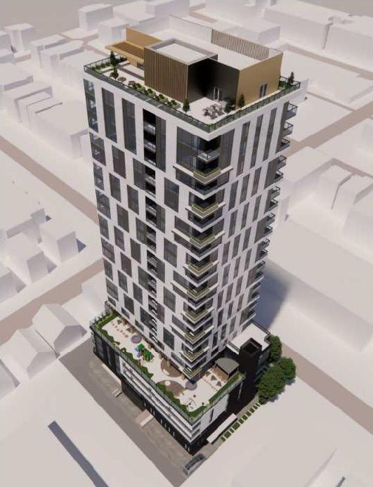 Rendering of building from page 42 of the file 'Referral report'
