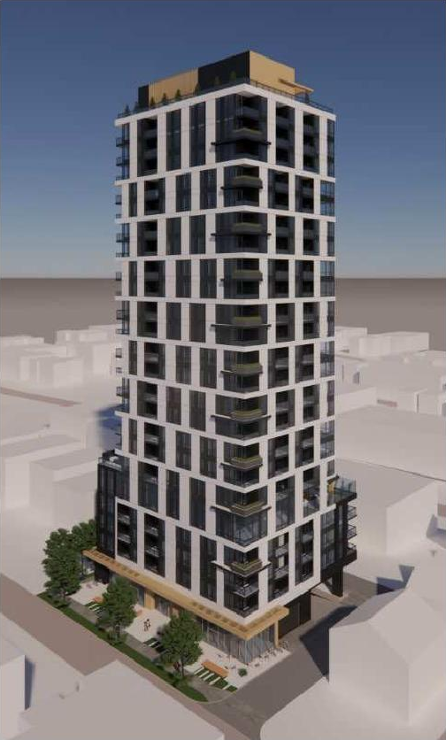 Rendering of building from page 42 of the file 'Referral report'