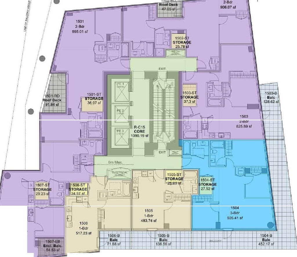 Floor plan for project from page 61 of the file 'Application booklet'