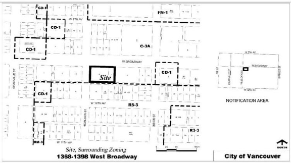 Construction site plan for project from page 4 of the file 'Report'