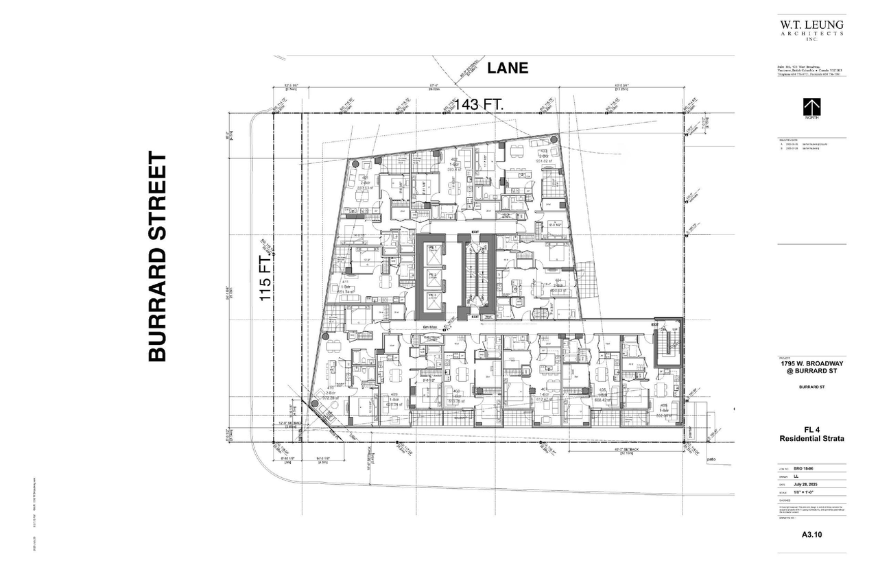 Construction site plan for project from page 115 of the file 'Application booklet'