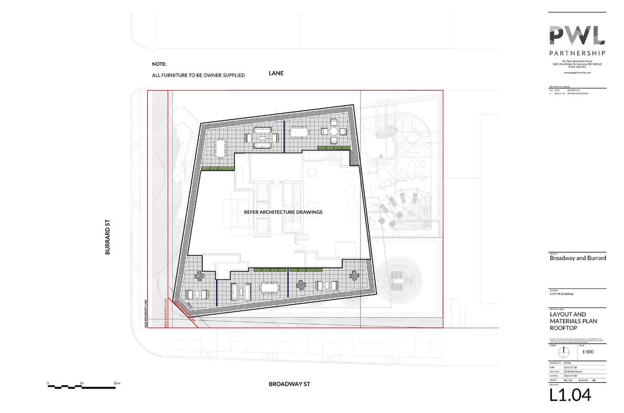 Construction site plan for project from page 136 of the file 'Application booklet'