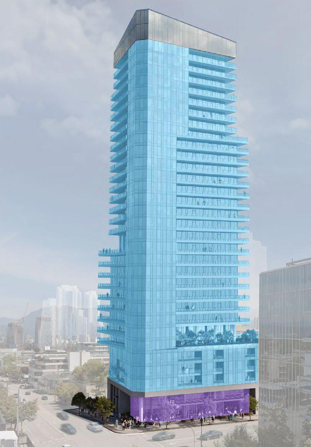 Rendering of building from page 59 of the file 'Application booklet'