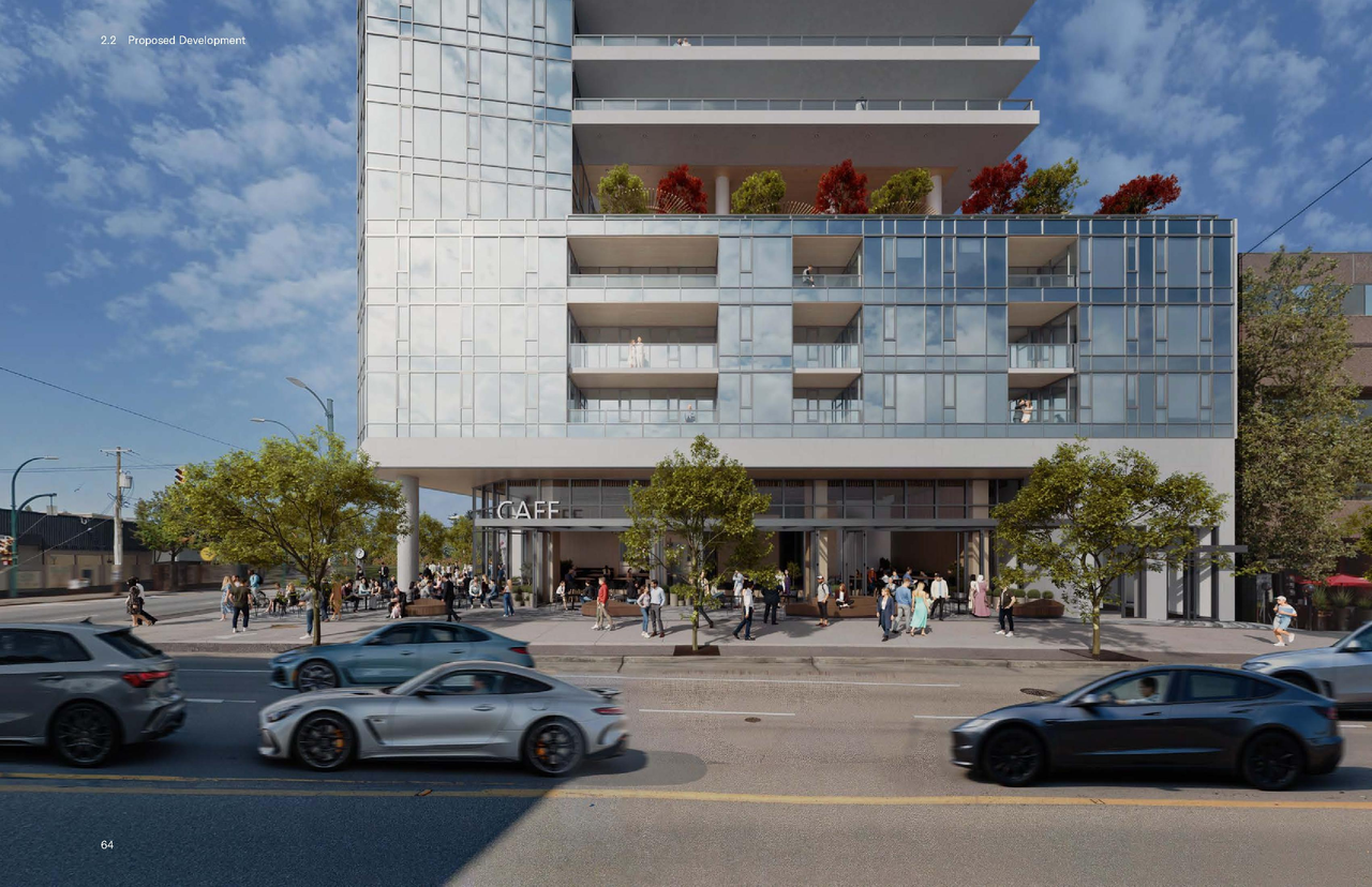 Rendering of building from page 66 of the file 'Application booklet'