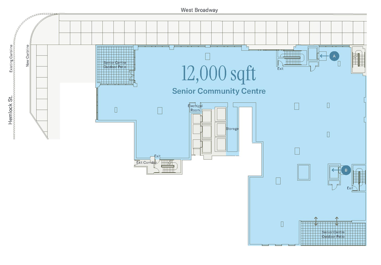 Construction site plan for project from page 87 of the file 'Application booklet'