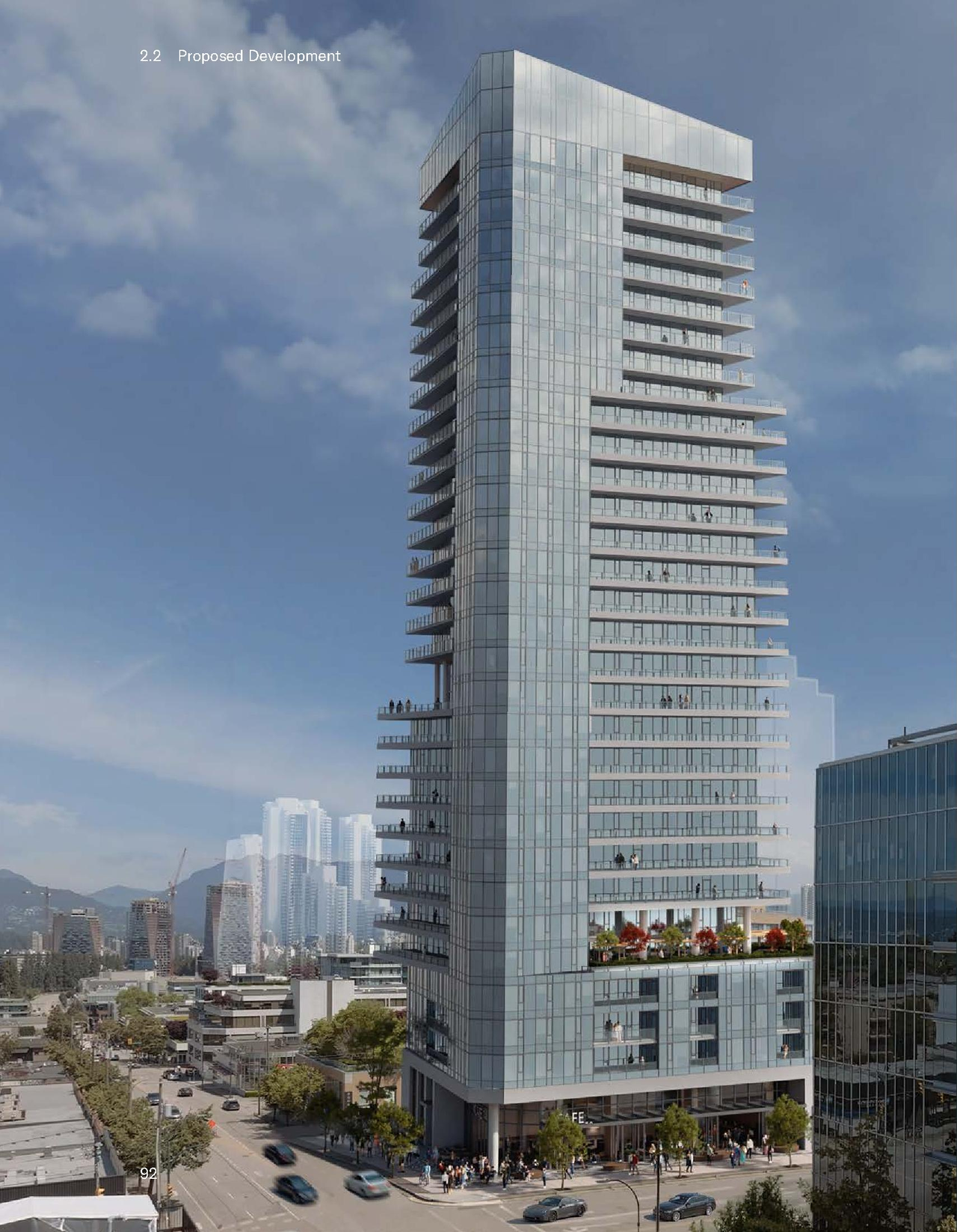 Rendering of building from page 94 of the file 'Application booklet'
