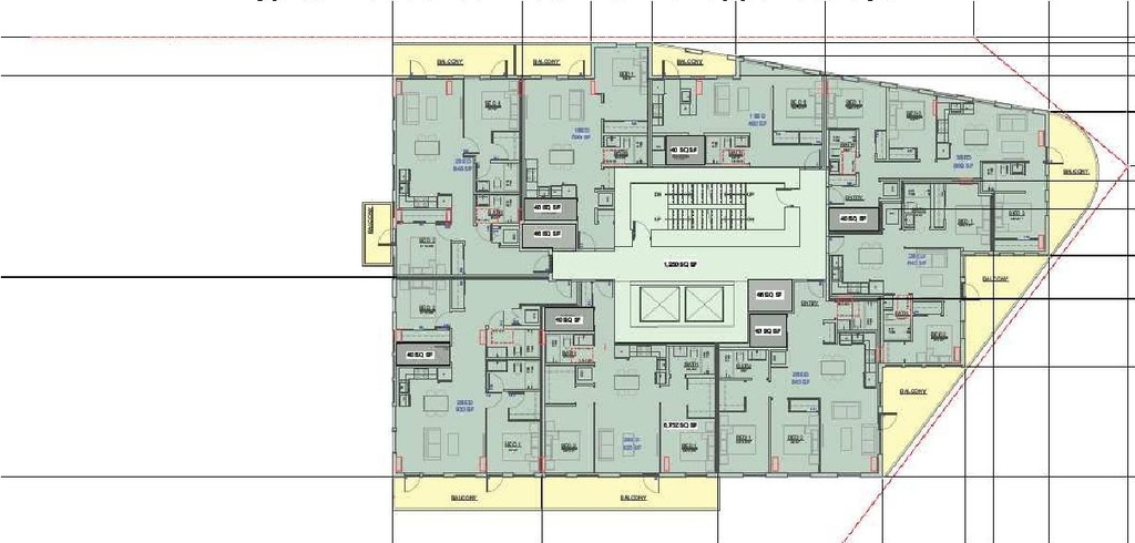 Floor plan for project from page 47 of the file 'Referral report'