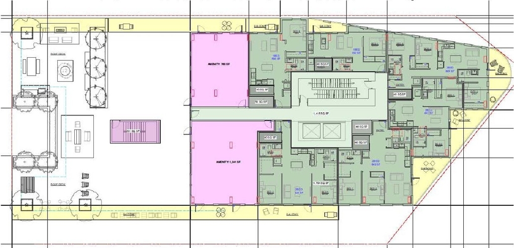 Floor plan for project from page 47 of the file 'Referral report'