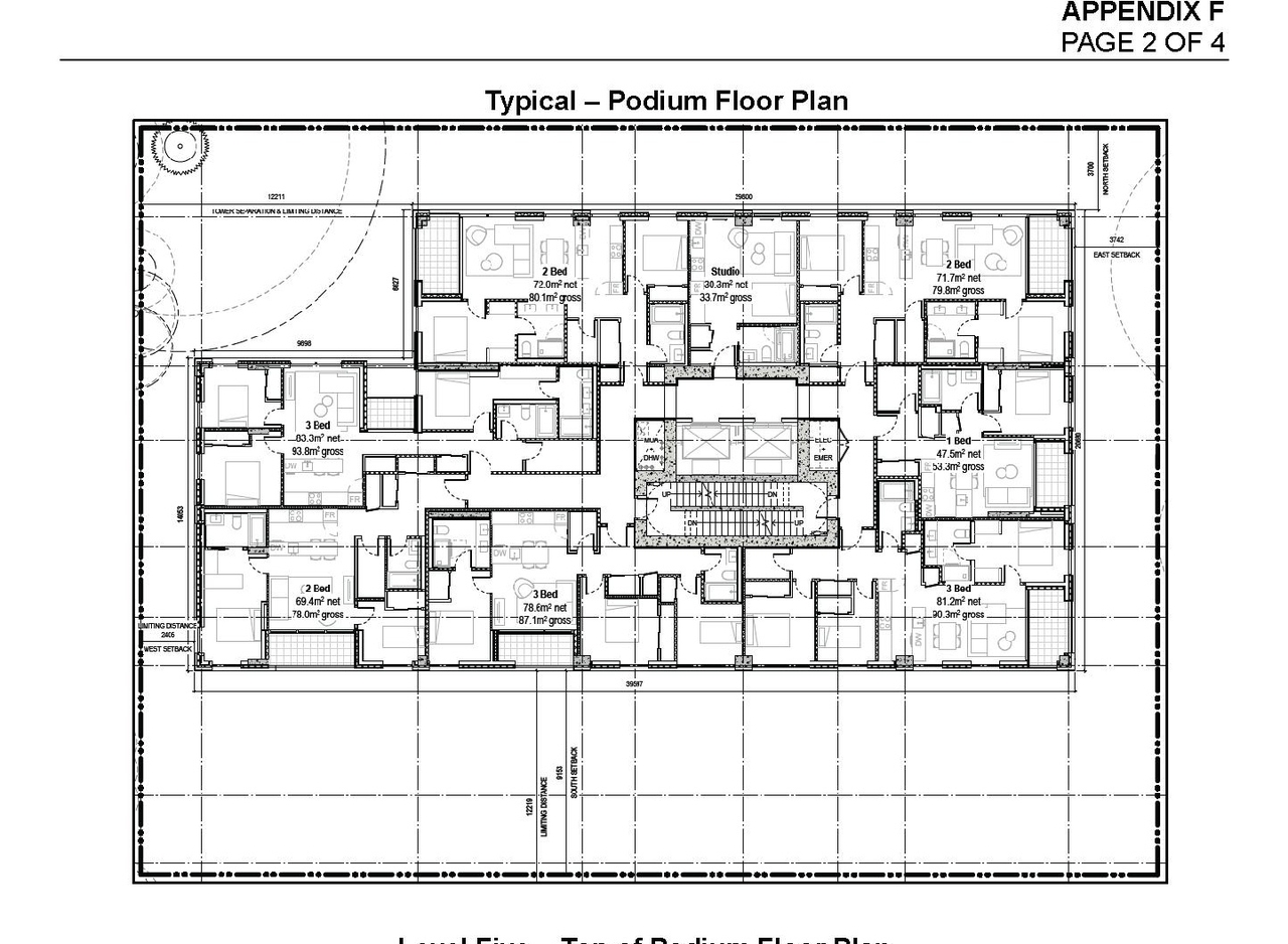 Floor plan for project from page 39 of the file 'Referral report'