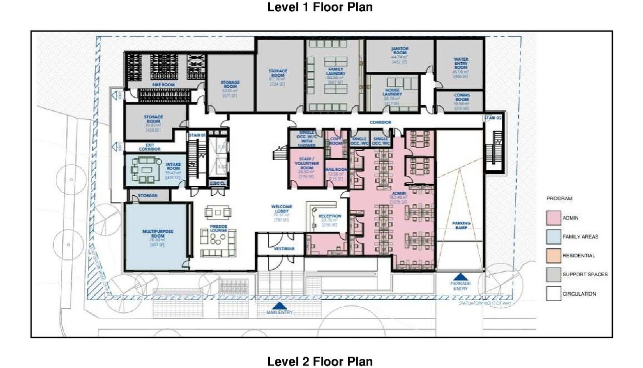 Floor plan for project from page 30 of the file 'Referral report'