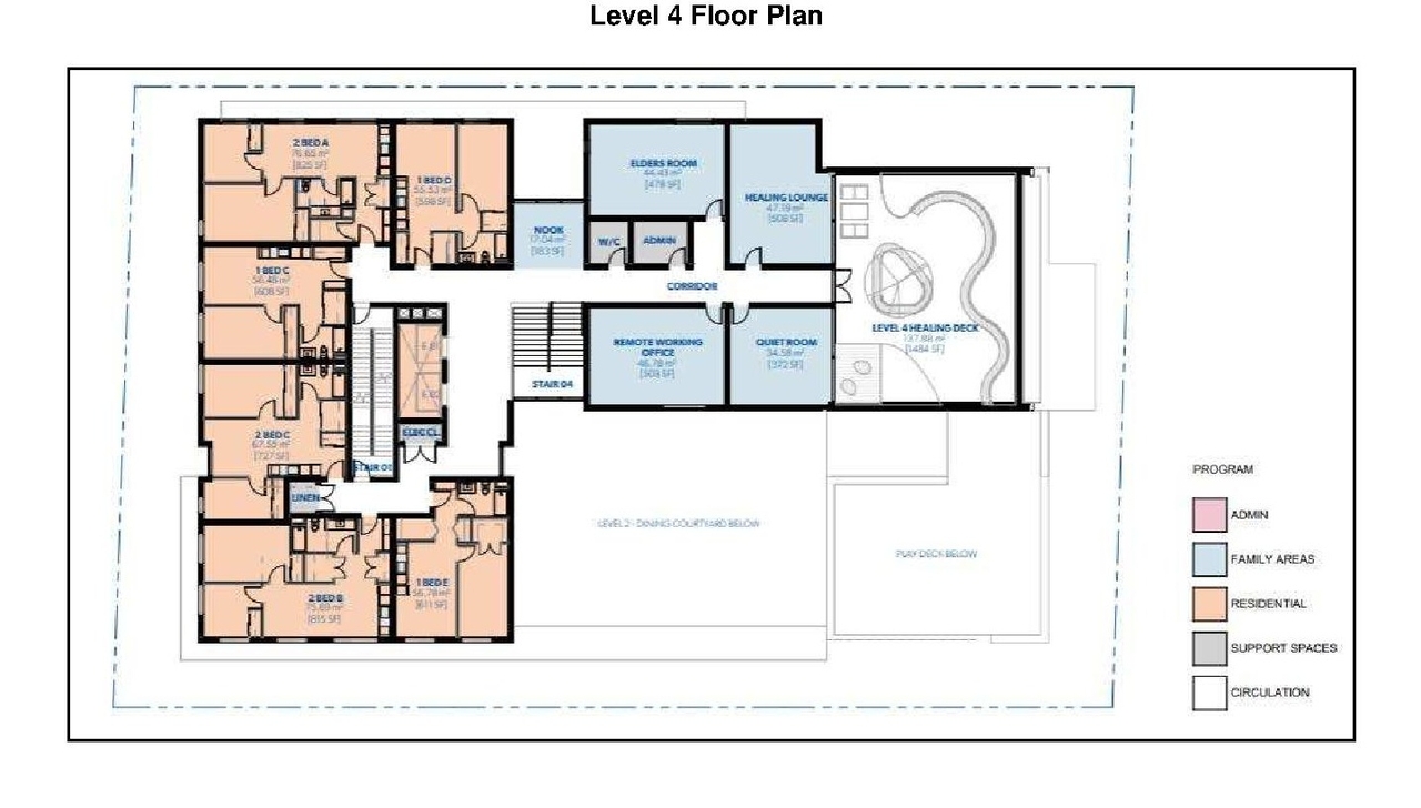 Floor plan for project from page 31 of the file 'Referral report'