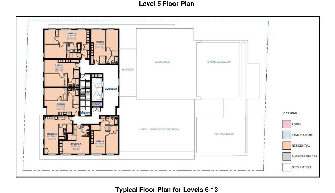 Floor plan for project from page 32 of the file 'Referral report'