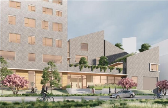 Rendering of building from page 7 of the file 'Referral report'