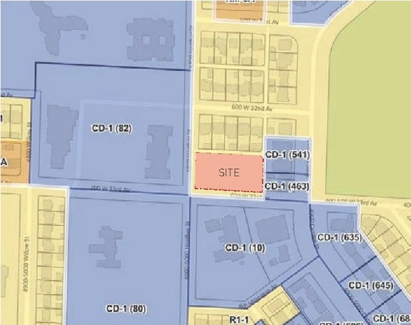 Construction site plan for project from page 10 of the file 'Application booklet'