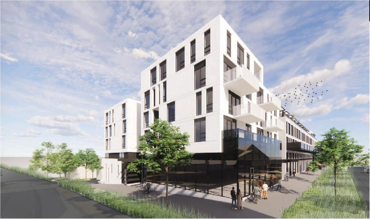 Rendering of building from page 25 of the file 'Application booklet'