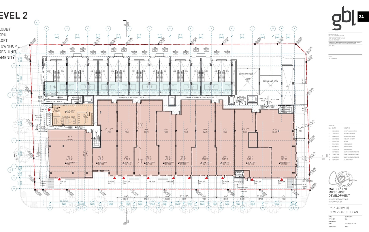 Floor plan for project from page 34 of the file 'Application booklet'