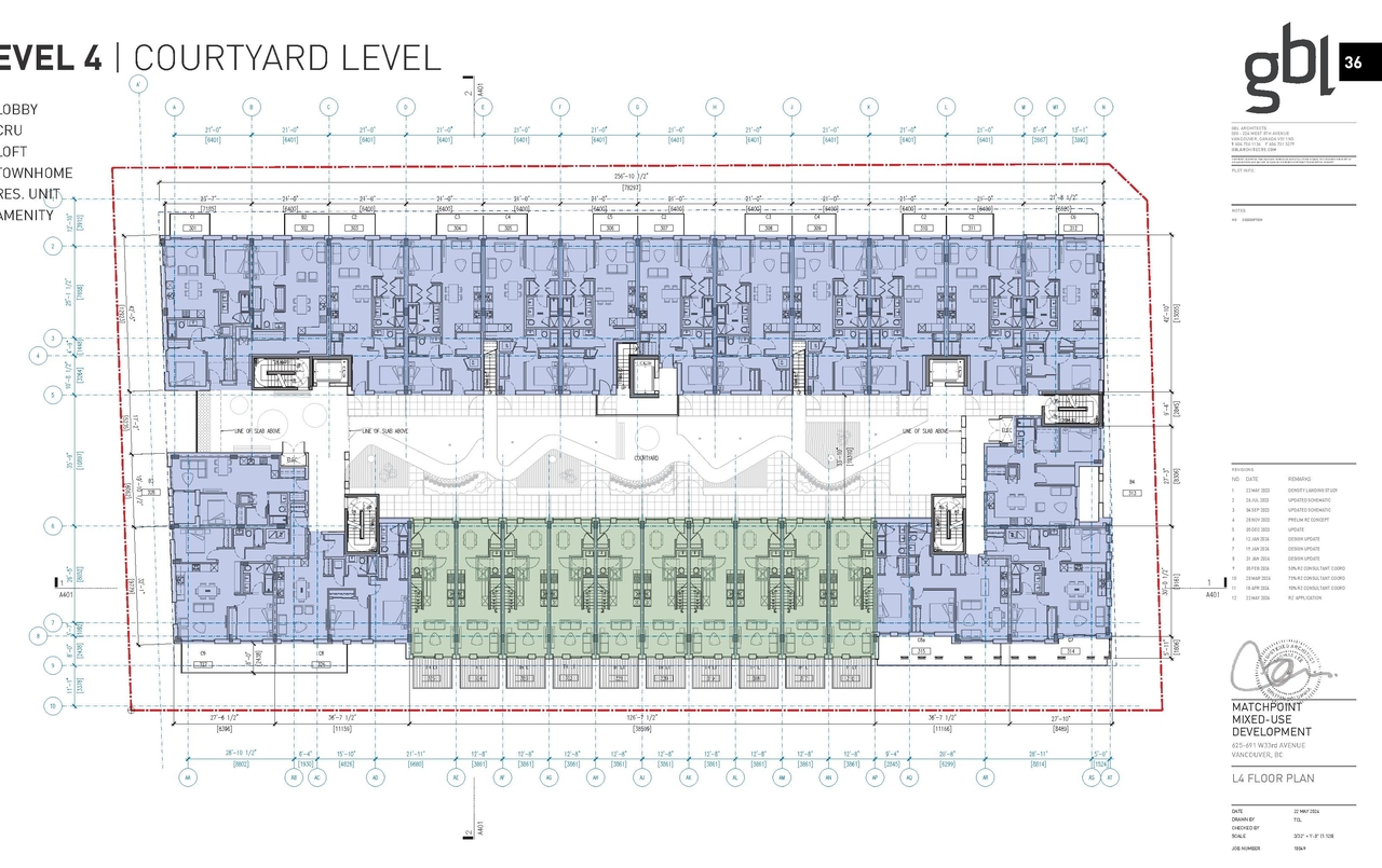 Floor plan for project from page 36 of the file 'Application booklet'