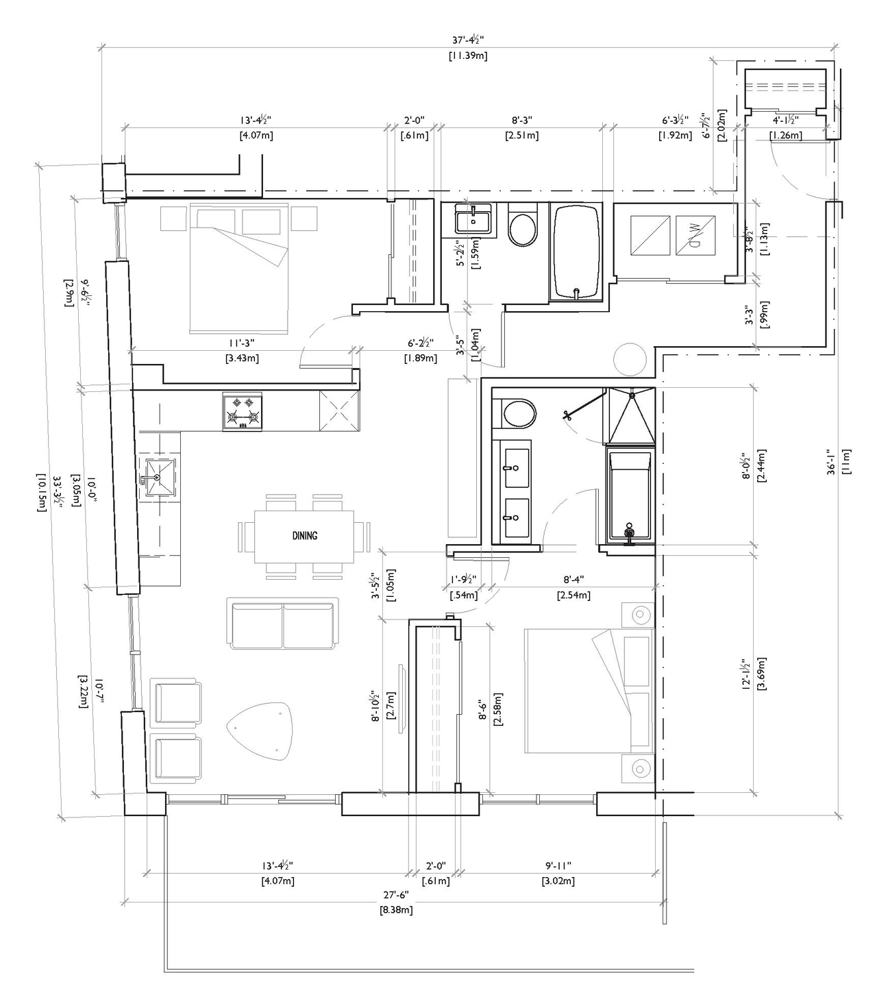 Floor plan for project from page 62 of the file 'Application booklet'