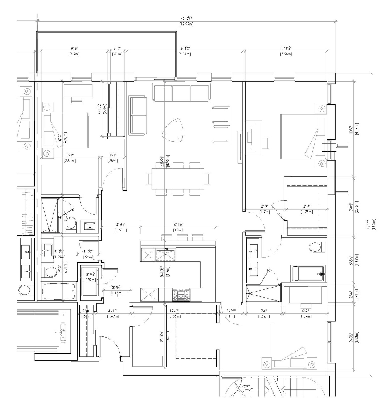 Floor plan for project from page 65 of the file 'Application booklet'