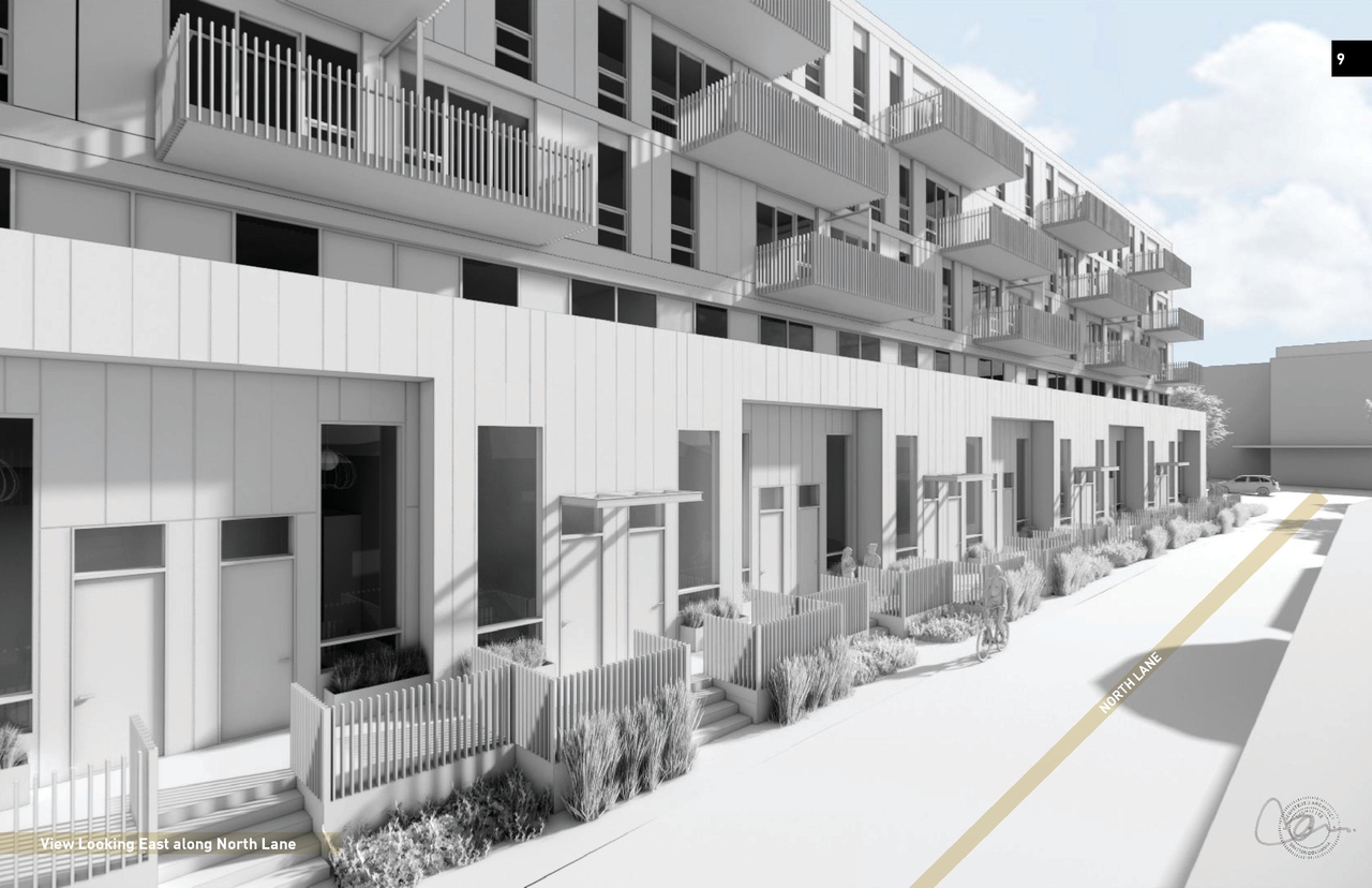 Rendering of building from page 9 of the file 'Application booklet'