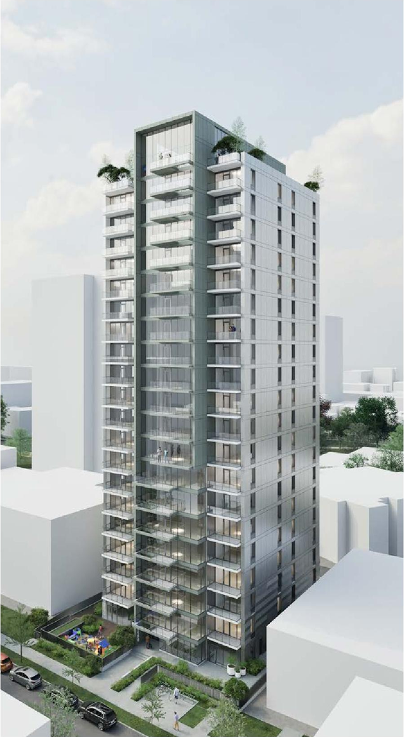Rendering of building from page 5 of the file 'Application booklet'