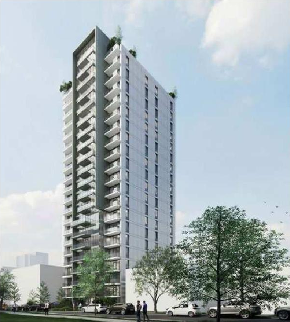 Rendering of building from page 8 of the file 'Referral report'