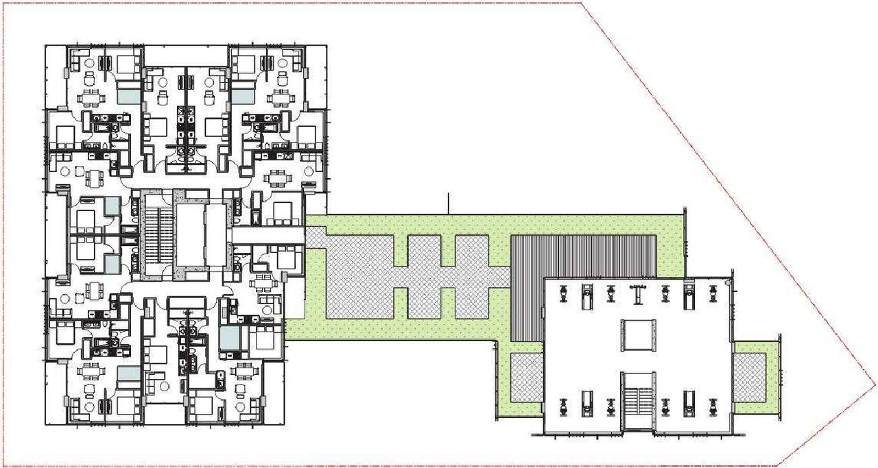 Floor plan for project from page 33 of the file 'Referral report'