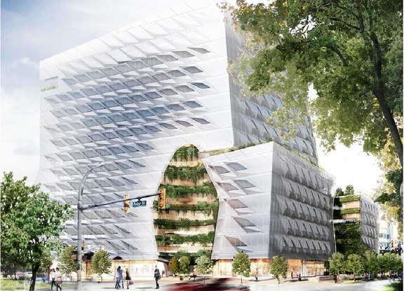 Rendering of building from page 32 of the file 'Application booklet'