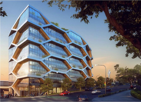 Rendering of building from page 32 of the file 'Application booklet'