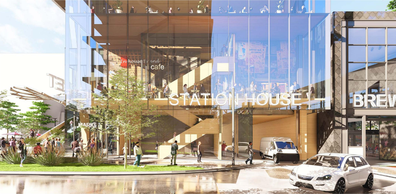 Rendering of building from page 58 of the file 'Application booklet'