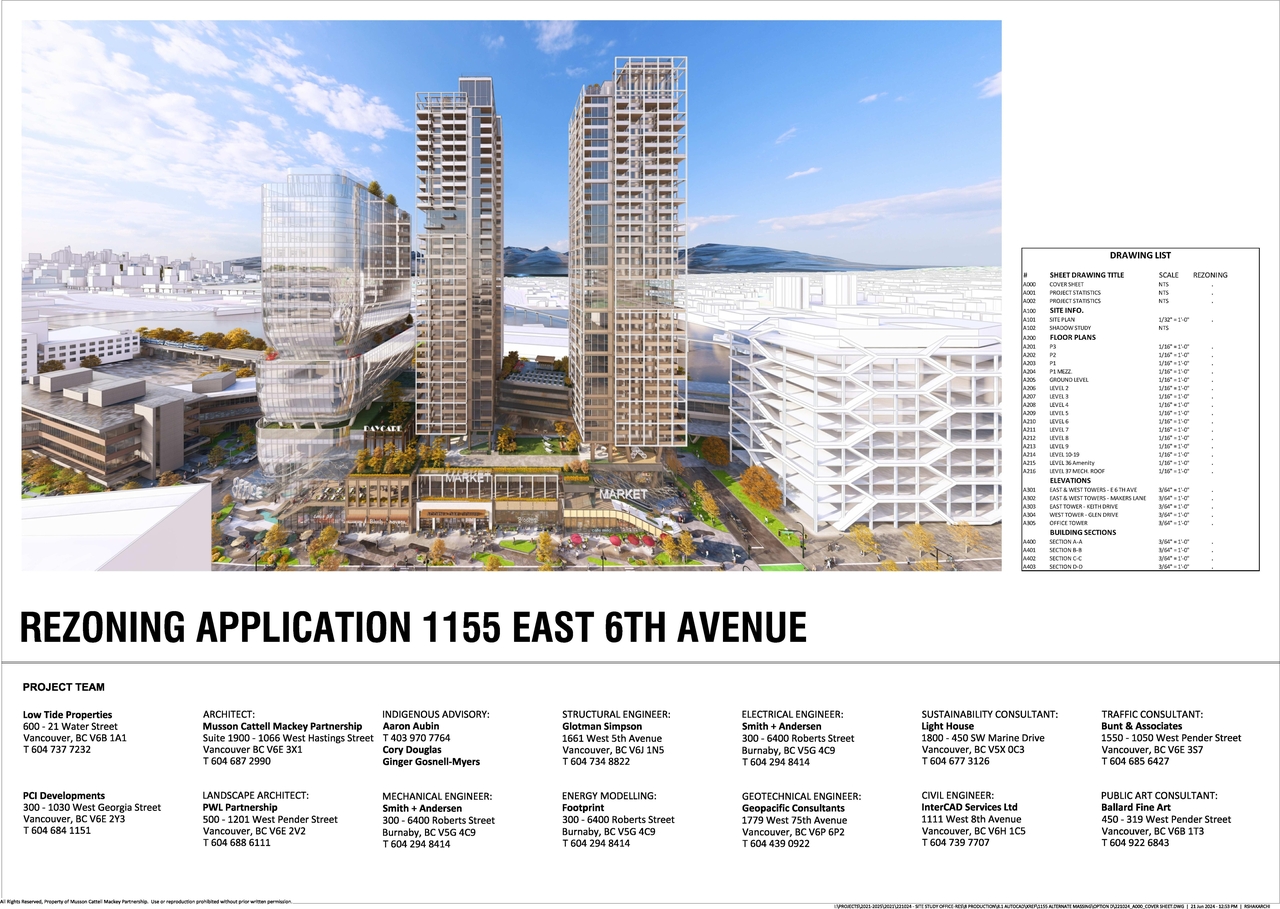 Rendering of building from page 1 of the file 'Architectural drawings'