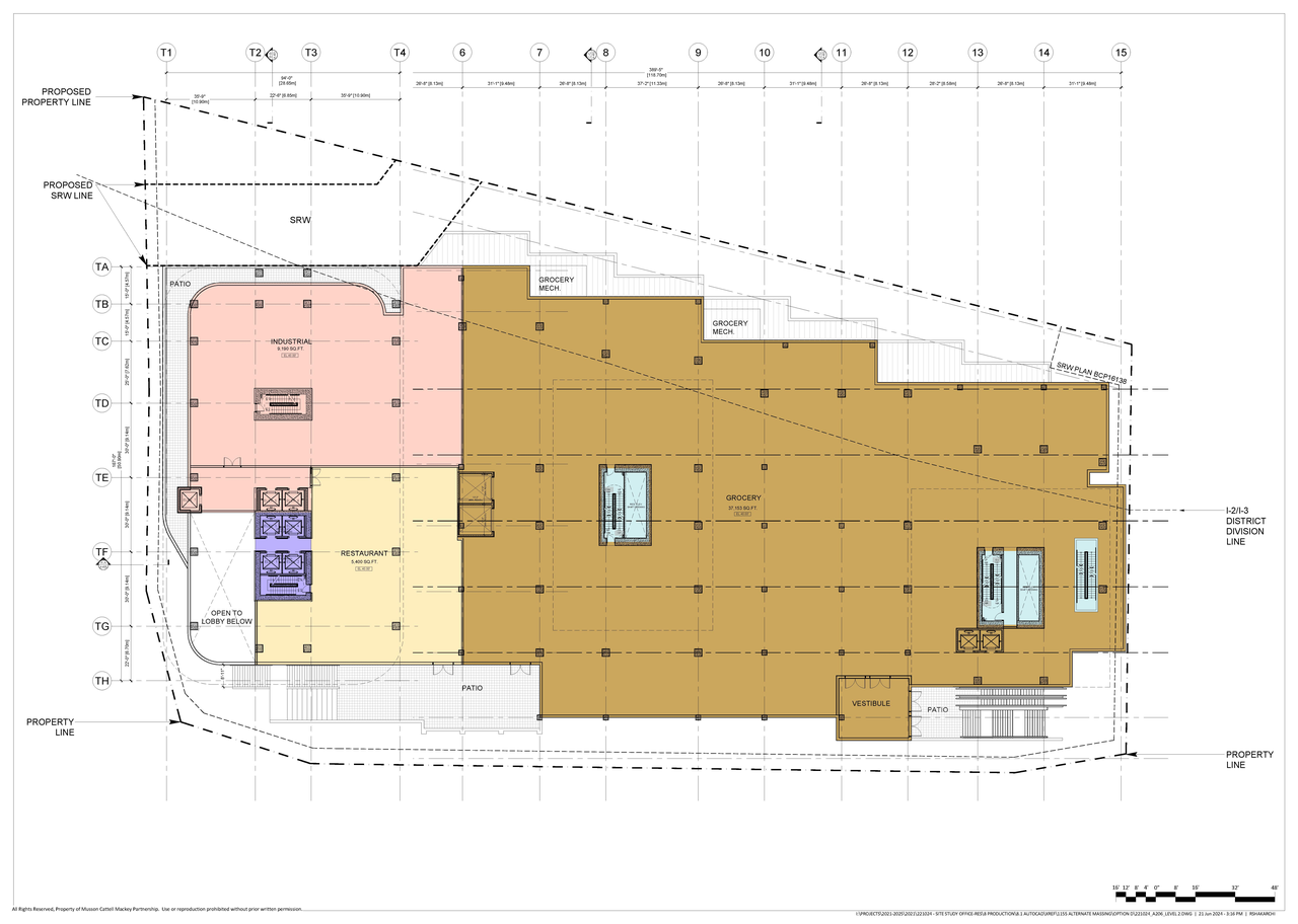 Floor plan for project from page 11 of the file 'Architectural drawings'