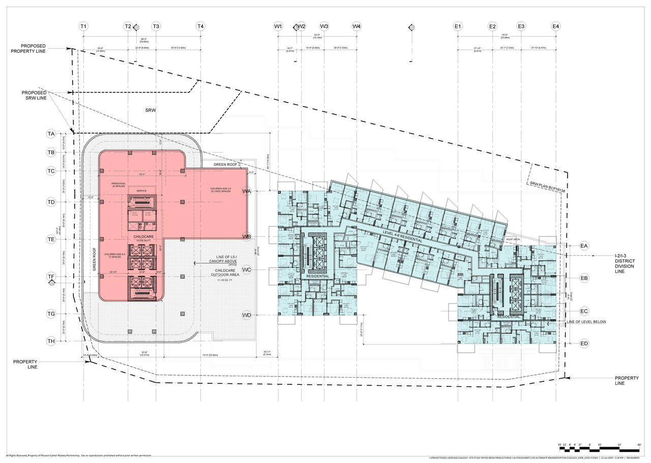 Construction site plan for project from page 13 of the file 'Architectural drawings'