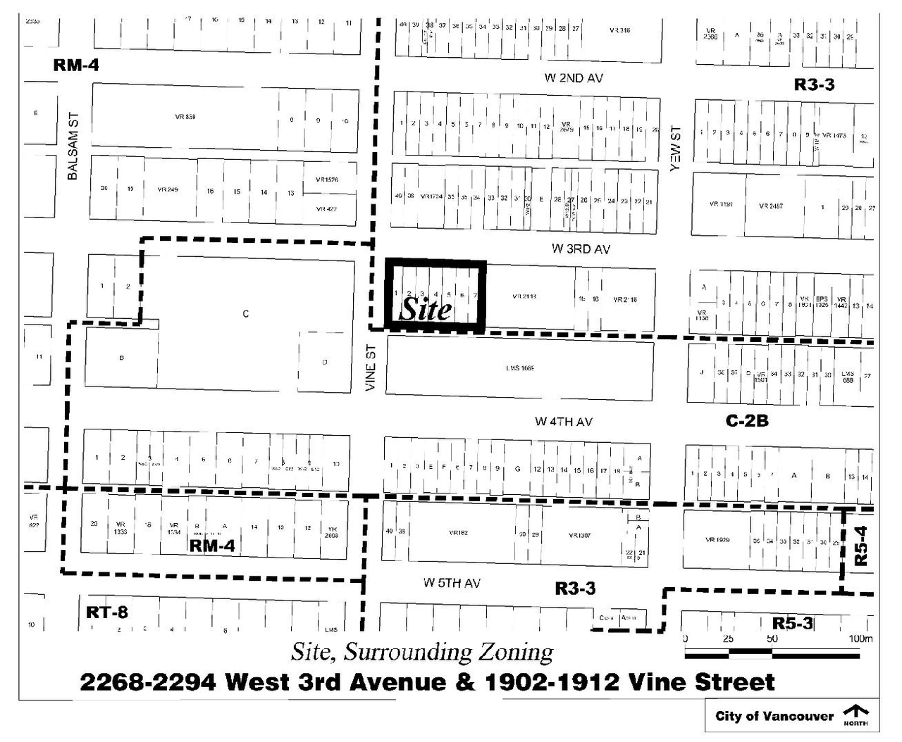 Construction site plan for project from page 3 of the file 'Referral Report'
