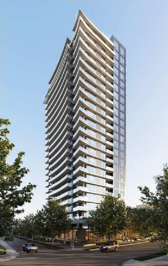 Rendering of building from page 5 of the file 'Referral Report'