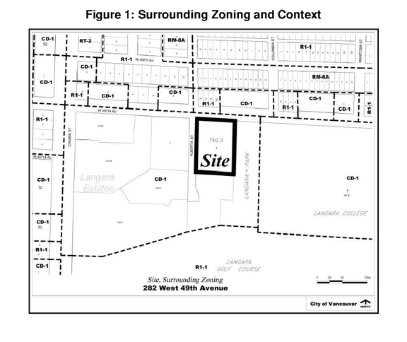 Construction site plan for project from page 4 of the file 'Referral report'