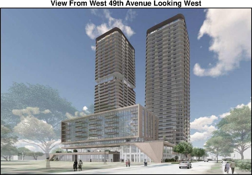 Rendering of building from page 60 of the file 'Referral report'