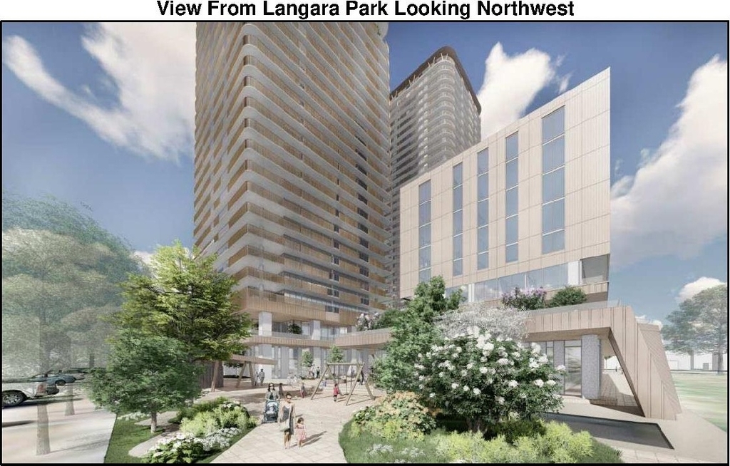 Rendering of building from page 61 of the file 'Referral report'