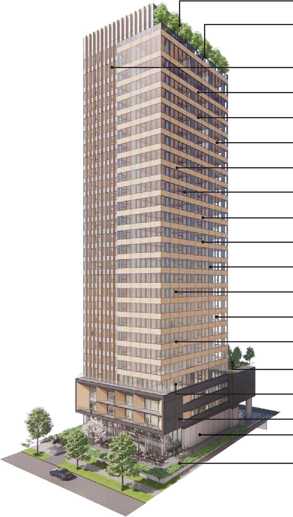Rendering of building from page 107 of the file 'Application booklet'