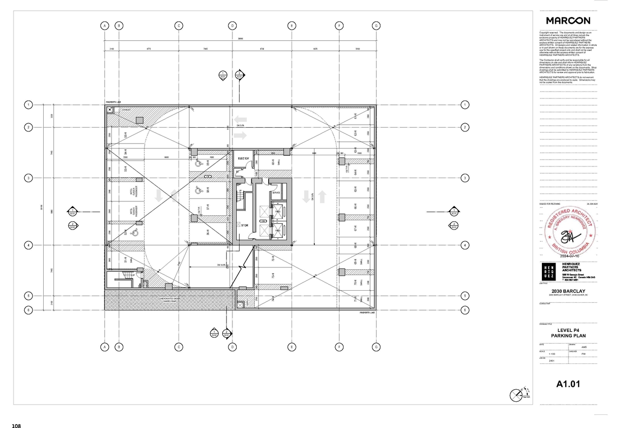 Floor plan for project from page 108 of the file 'Application booklet'